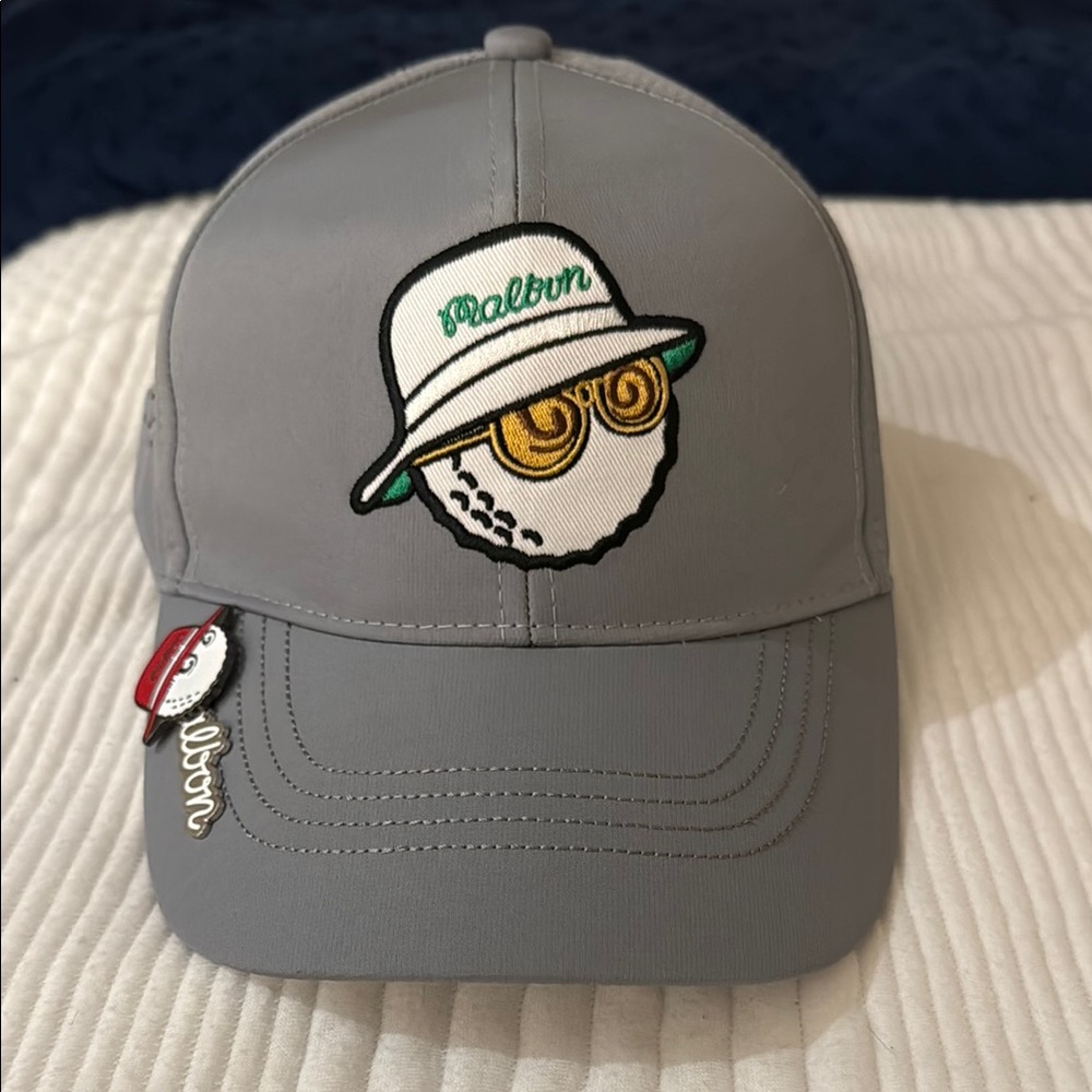 Malbon Gray Golf Cap